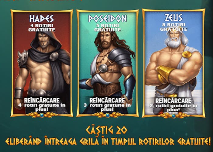 scatters si caracteristici bonus rise of olympus