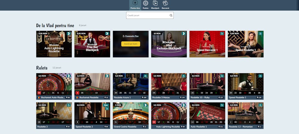 atmosfera vladtastica in live casino