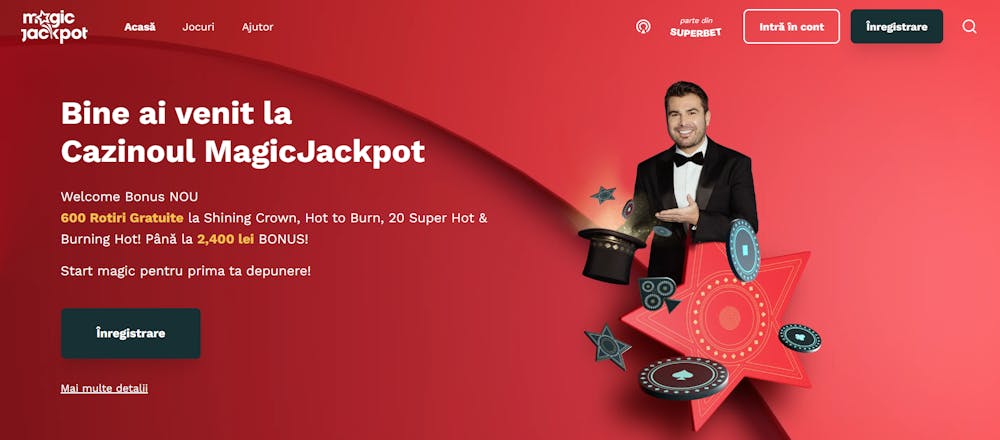 Magic Jackpot Casino bonus de bun venit la cazino