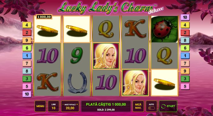Rotire norocoasă la Lucky Lady’s Charm Deluxe.