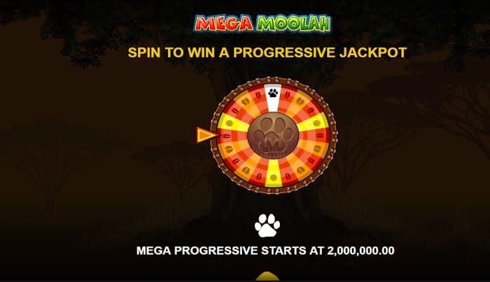 La Mega Moolah poți câștiga un jackpot progresiv.