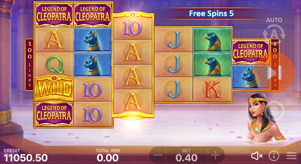 Re-Spins la Legend of Cleopatra.