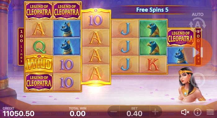 Re-Spins la Legend of Cleopatra.