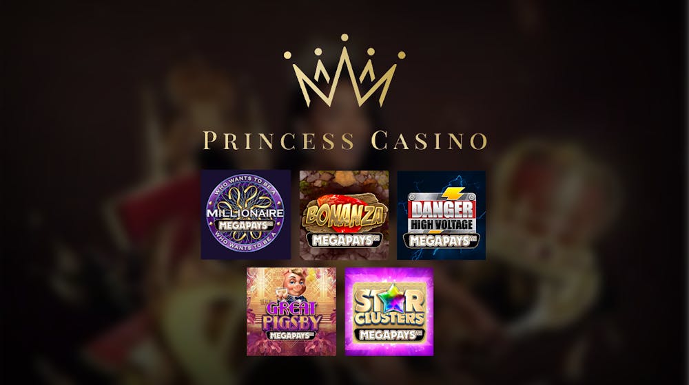 Sloturi Megapays cu jackpot global pe Princess Casino