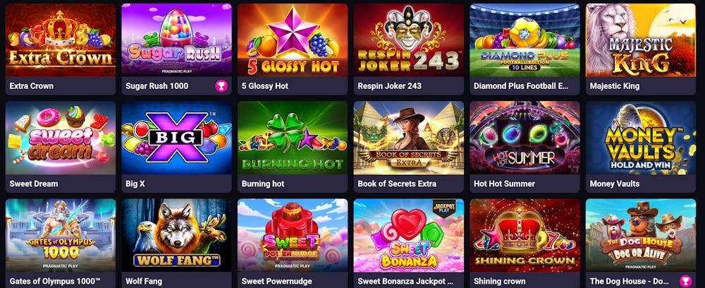 Colecția de jocuri Player Casino este alcătuită majoritar din sloturi.