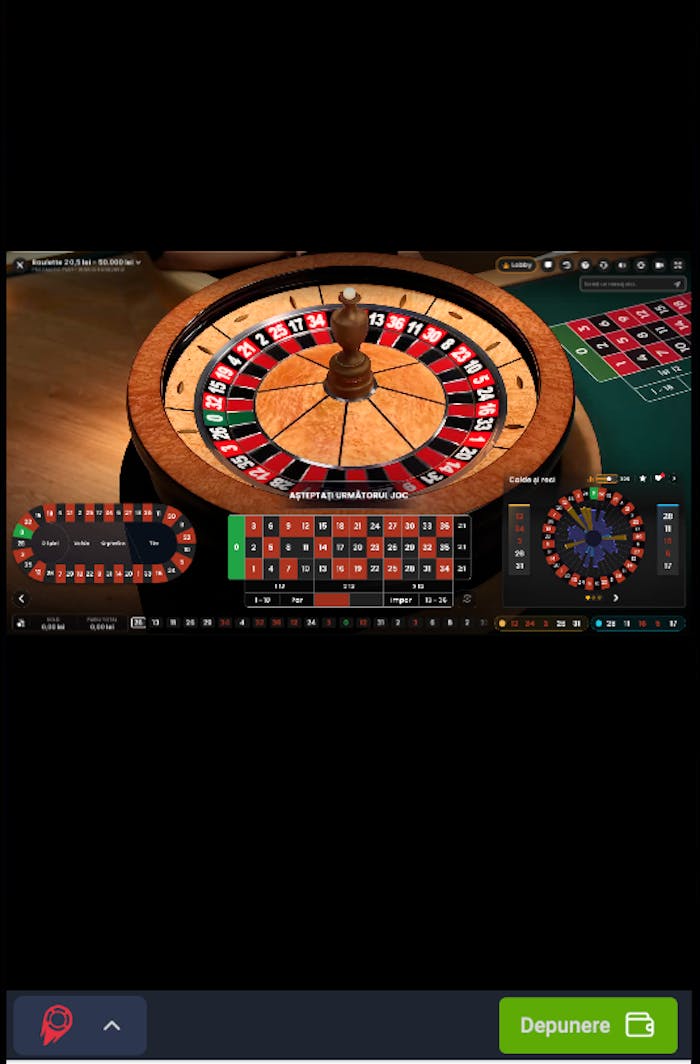 O masă de ruletă rapidă de la SlotV Casino.