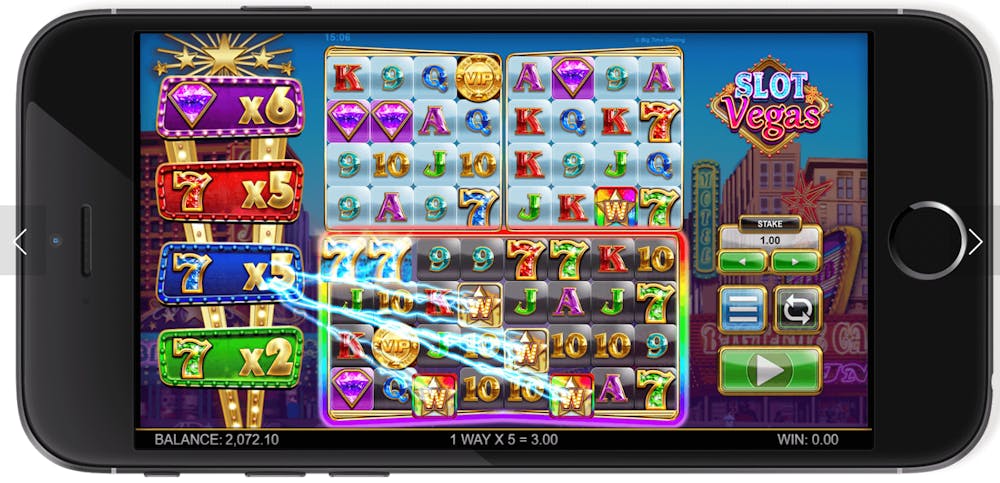 Slot Vegas Megaquads este disponibil și pe mobil.