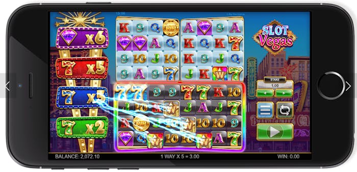 Slot Vegas Megaquads este disponibil și pe mobil.