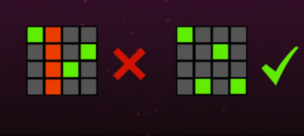 Modul de formare a combinațiilor câștigătoare la Slot Vegas Megaquads.