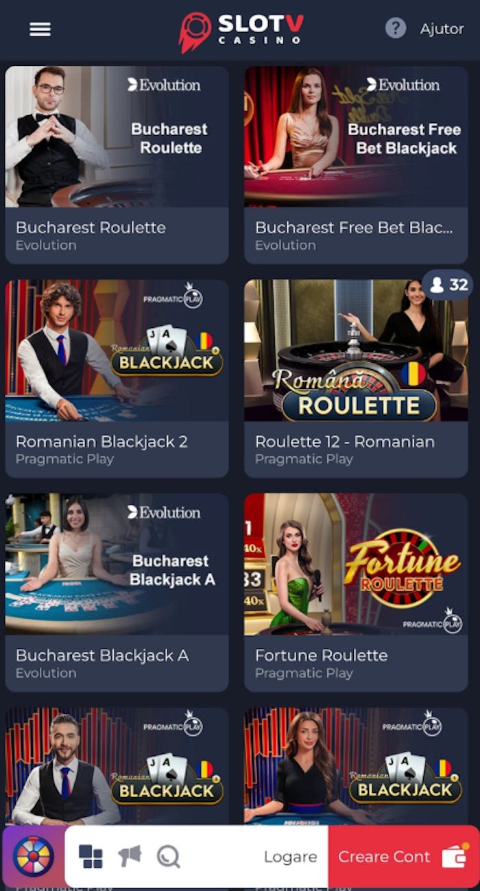 Cele mai bune jocuri live cu recenzii SlotV pozitive și dealeri români.