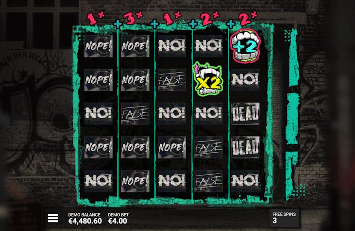 Imagine care prezintă caracteristica bonus rotiri gratuite a slotului Chaos Crew