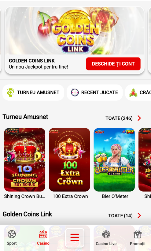 Prima pagină a cazinoului Stanleybet.