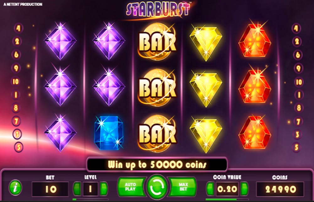 Starburst demo – RTP, Volatilitate și Funcții logo