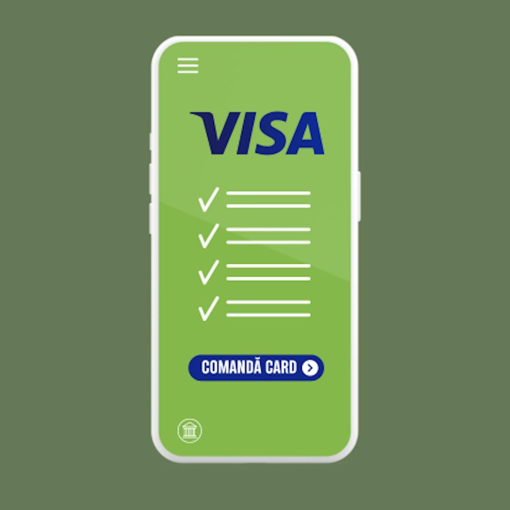 Ridică cardul Visa sau așteaptă livrarea