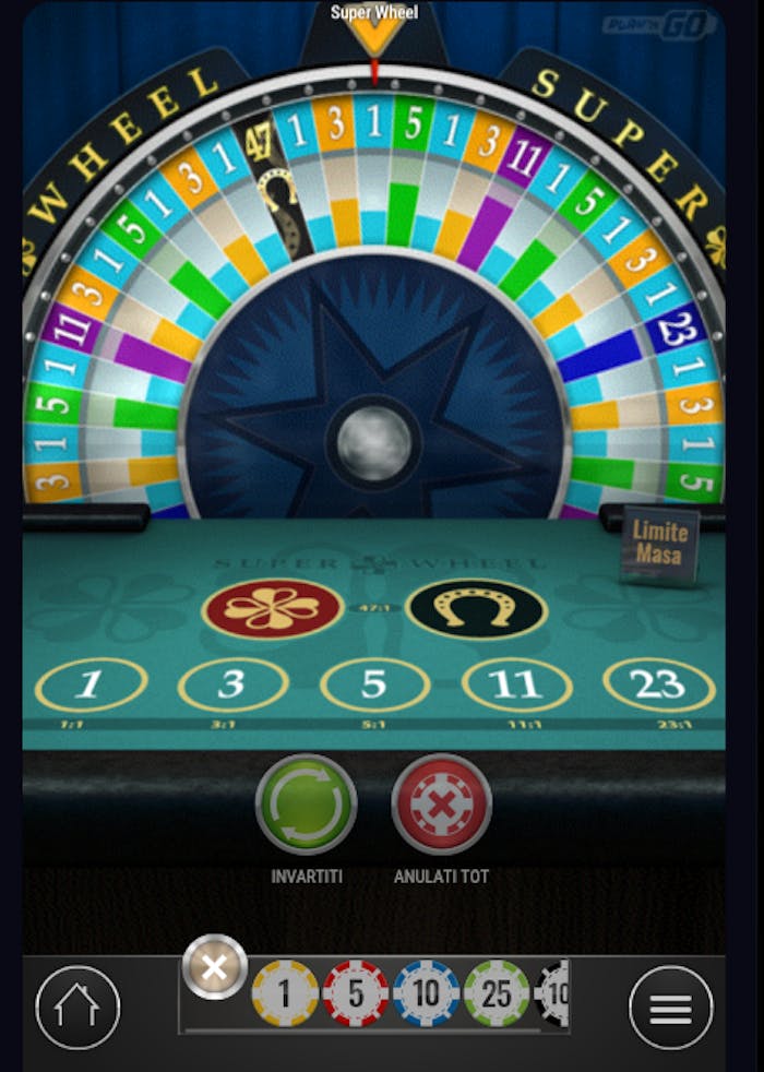 Super Wheel la casino live. 