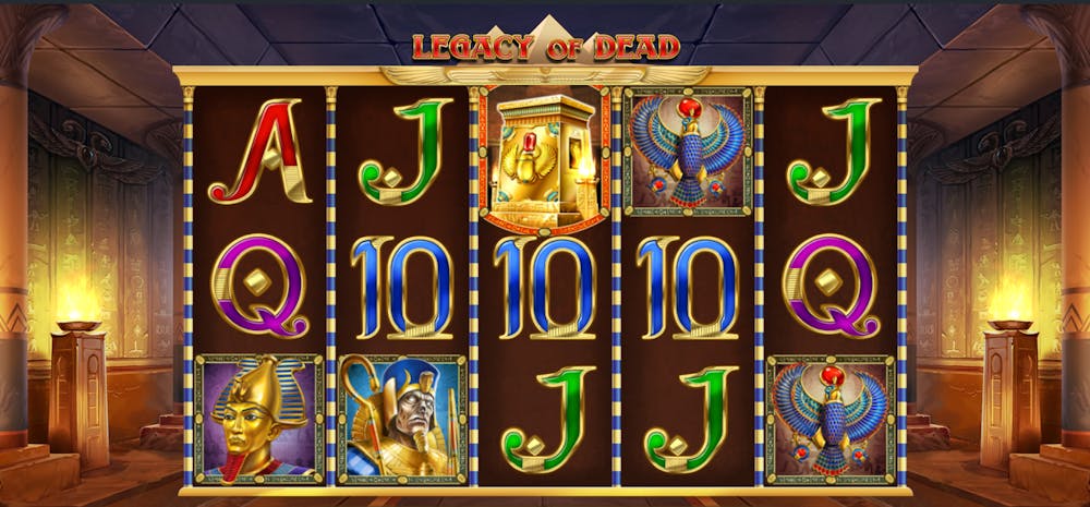 Slotul Legacy of Dead care are tematica Egipt de la dezvoltatorul Play`n GO.