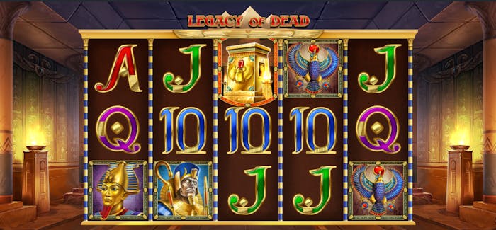 Slotul Legacy of Dead care are tematica Egipt de la dezvoltatorul Play`n GO.