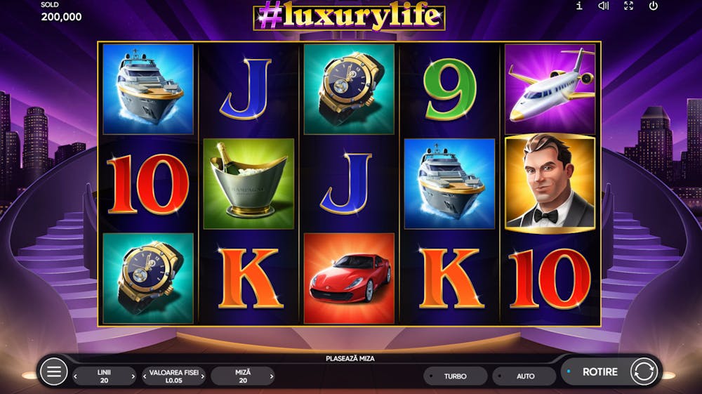 Jocul #luxurylife de la Endorphina care are ca tematică luxul.