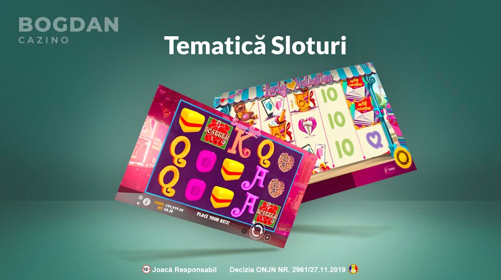 Tematica sloturi existentă de la tipuri la caracteristici