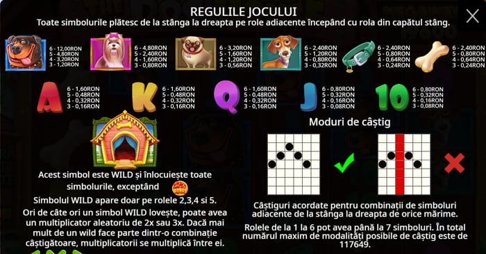 Analizează liniile de plată și modurile de câștig înainte să începi să joci.