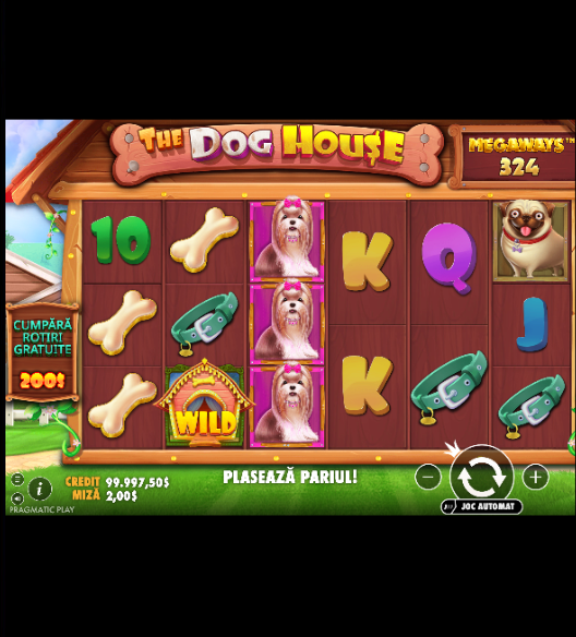 Wild cu în jocul The Dog House.