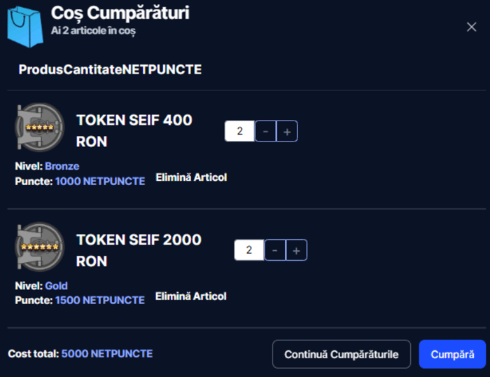 Token cod bonus seif Netbet