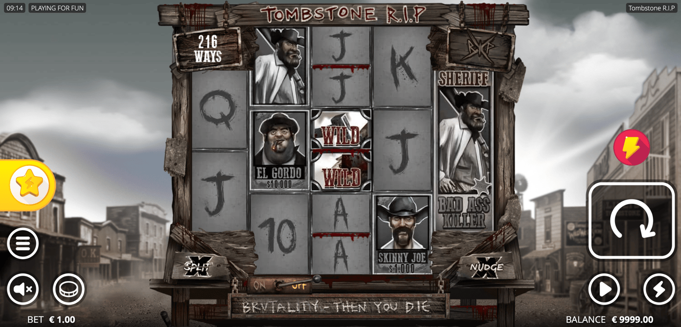 Tombstone RIP demo & detalii – RTP, volatilitate și funcții speciale logo