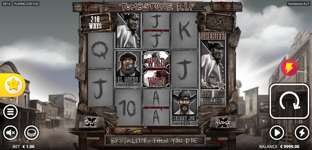 Tombstone RIP demo & detalii – RTP, volatilitate și funcții speciale logo
