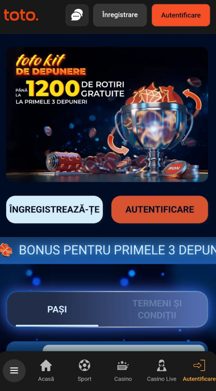 Toto Gaming rotiri gratuite la primele depuneri active doar pentru jucătorii noi.