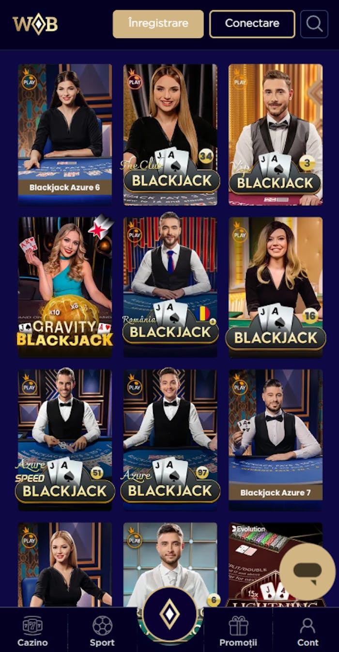 Prezentare jocuri de blackjack care au cele mai bune Winboss recenzii azi.