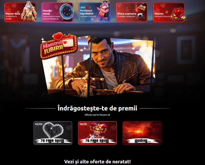 Love Calendar Winmasters cu oferte zilnice