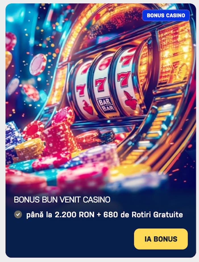 Obține până la 2.200 RON și 680 rotiri gratuite la bonusul de bun venit. 